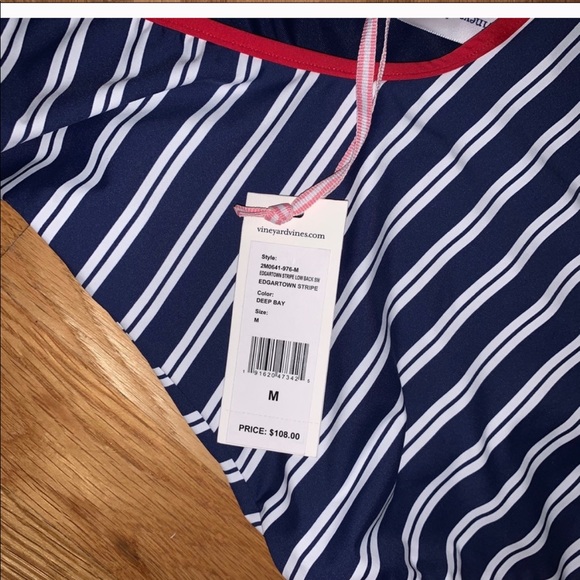 NWT Vineyard Vines Edgartown Stripe Swimsuit - Picture 4 of 6
